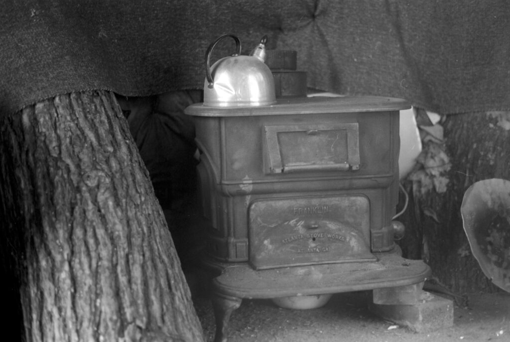 Stove in the treehouse